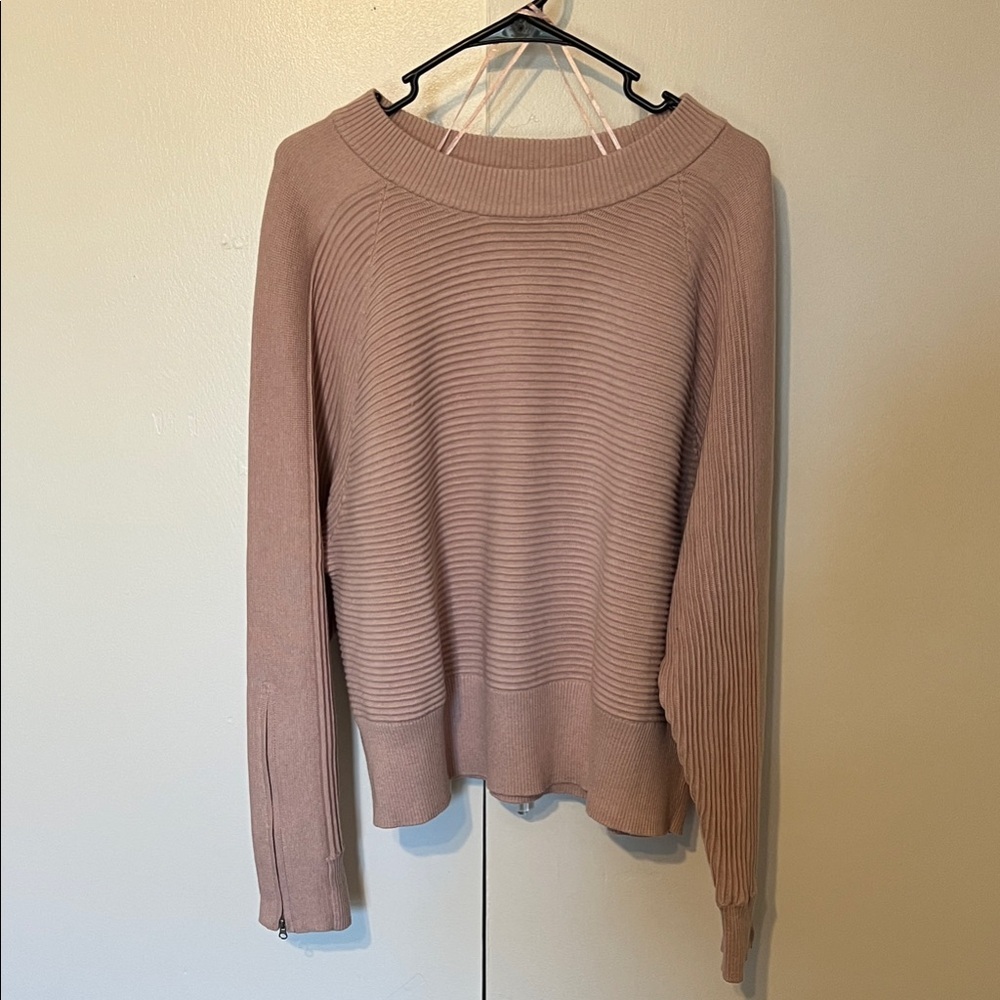 Women's Ribbed Sweater - Tan